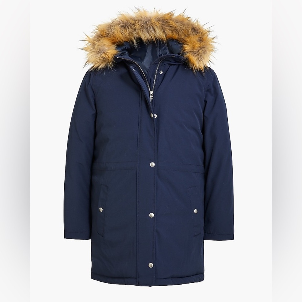 J. Crew Dark Blue Parka Jacket XL